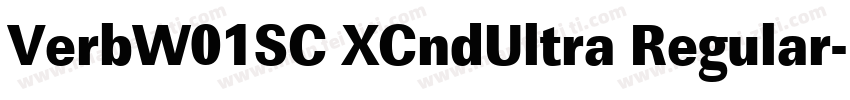 VerbW01SC XCndUltra Regular字体转换
